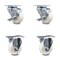 Service Caster 3 Inch Nylon Wheel Swivel Top Plate Caster Set with 2 Brakes 2 Rigid SCC SCC-20S314-NYS-TLB-2-R-2 - alternate 1